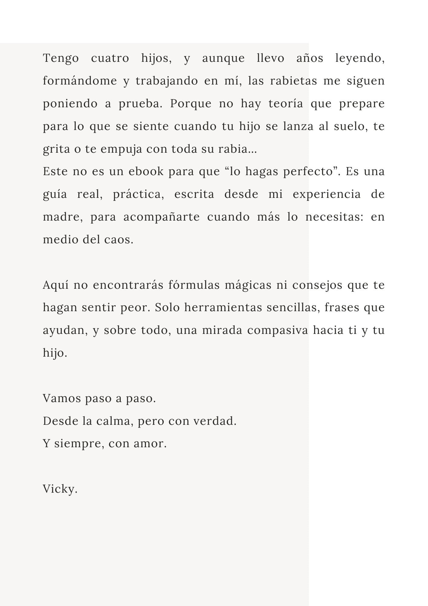 Rabietas con amor: acompañar desde la calma sin perderte a ti