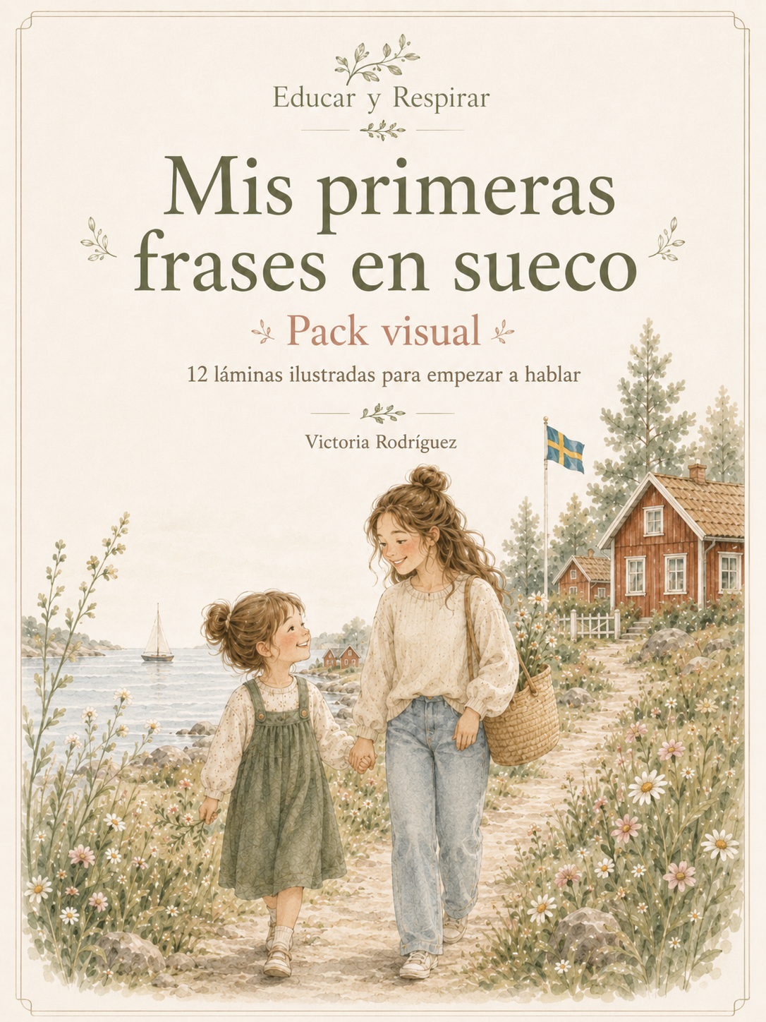 Mis primeras frases en sueco — Pack visual de 12 láminas